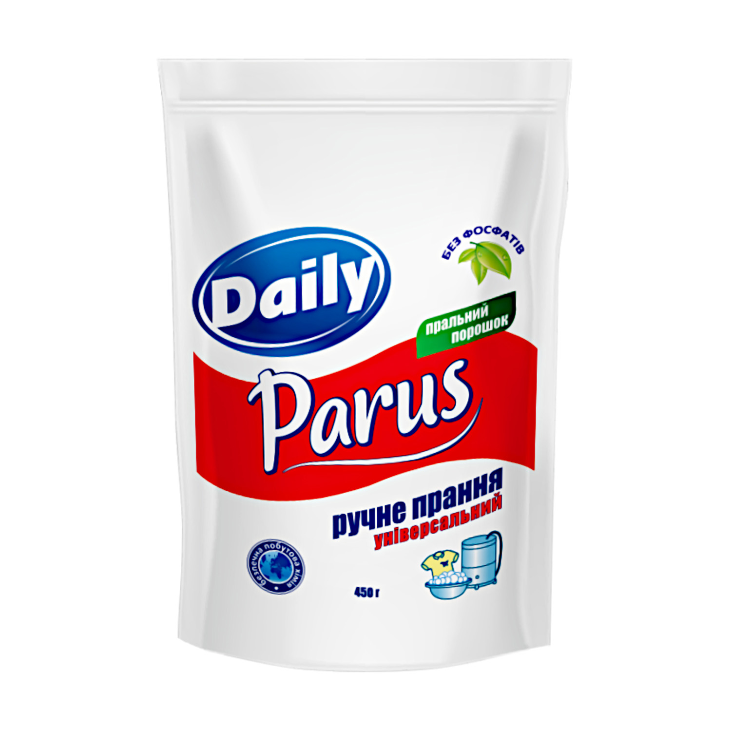 Пральний порошок Parus Daily універсальний, для ручного прання, 450 г